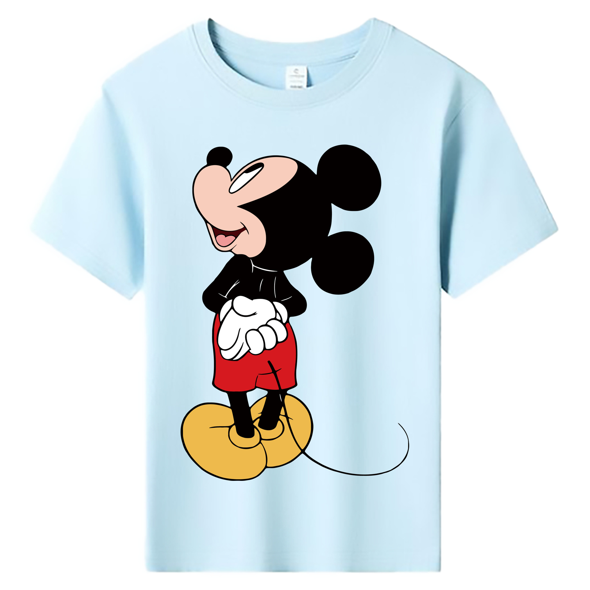 ミッキーマウス Mickey Mouse 綿100％キッズTシャツ（フロントプリント）
